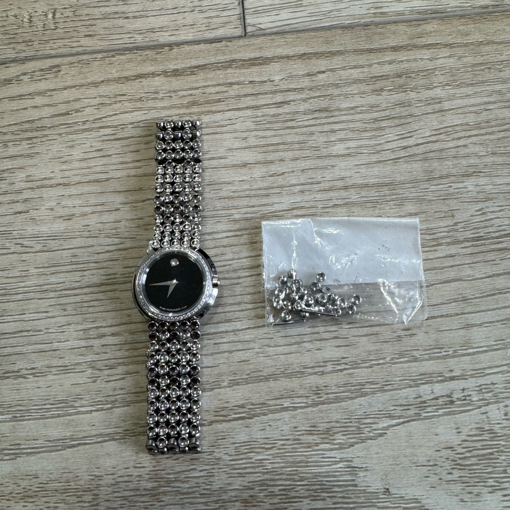 Movado Trembrili Museum Stainless Steel Swiss Quartz Ladies Watch 84-A1-1810 - Picture 4 of 4